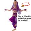 Ensemble Costumes de Danse du Ventre Enfants Danse Orientale Filles Danse du Ventre Inde Vêtements de Danse du Ventre Enfant Enfants Indien 6 Couleurs