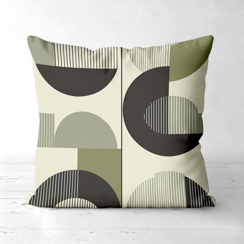 Modern Geometric Patterned Throw Pillow Cushions Polyester Pillowcase, Sofa Decorative Cushion Cov Headboard Pillow