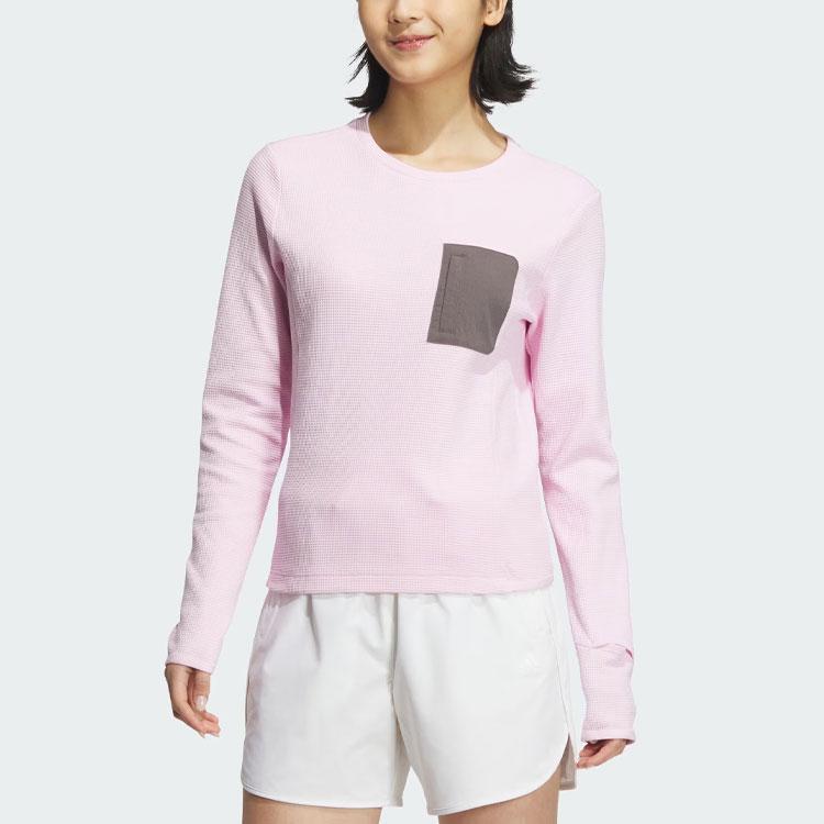 adidas City Escape Long Sleeve Sweatshirt Women Tops Pink JE8579