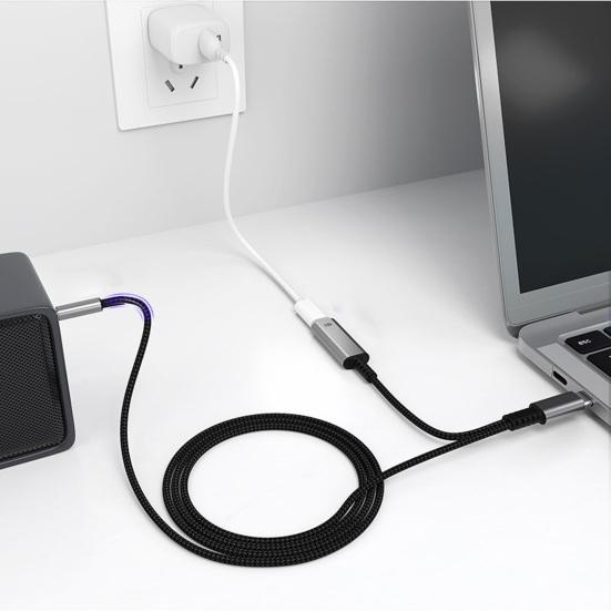 

Аудиоадаптерный кабель в 2 встроенных 1 многофункциональных чипах HiFi без потерь 60 Вт PD с быстрой зарядкой