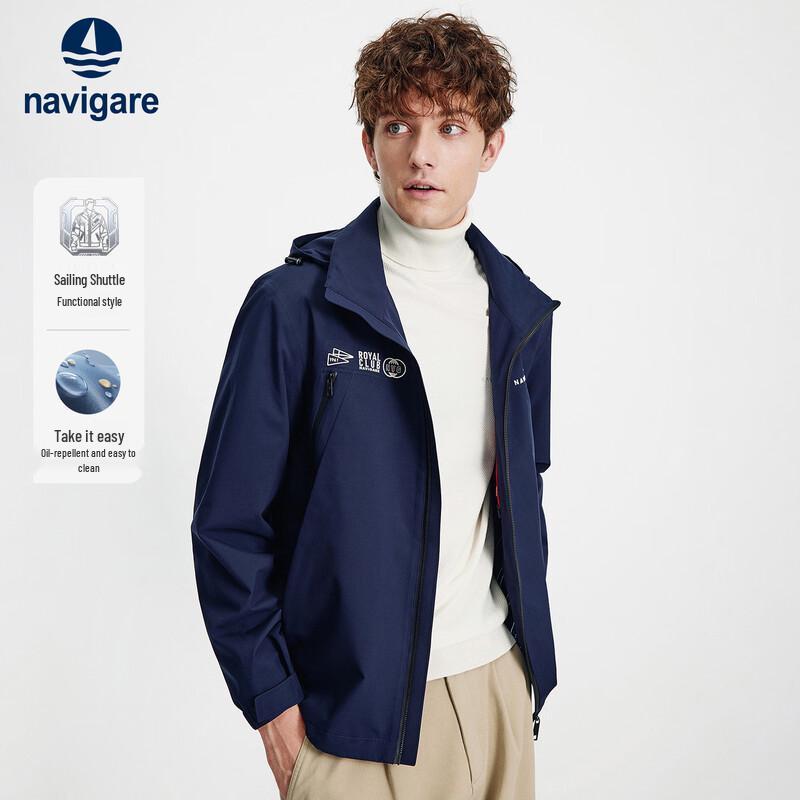 Navigare Men's 3-Proof Hooded Outdoor Sports Jacket
