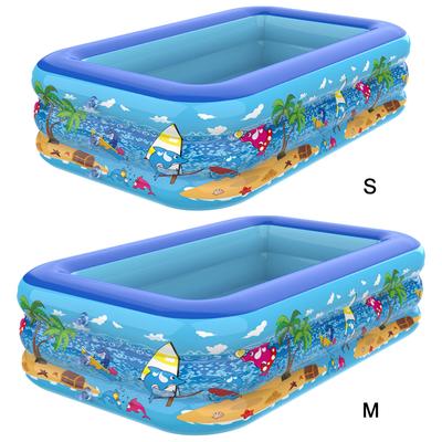 Inflatable Swimming Pool PVC Baby Bath Bathtub Cartoon Pattern Thickening Swimming Pool for Summer Outdoor Indoor