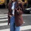 Elegant Long-sleeved Suit Jacket for Women 2025 New Autumn and Winter Fashion and Versatile