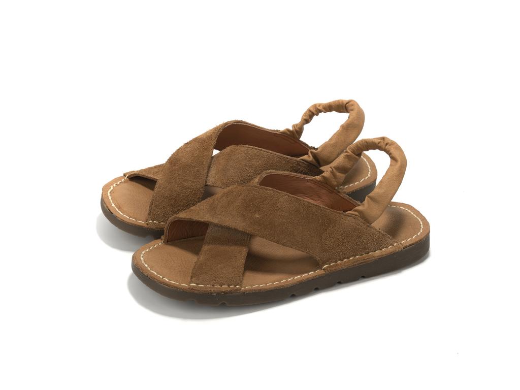 Leather flat-soled sandals women's summer retro handmade cross-strapped first-layer cowhide sandals soft-soled casual women's shoes