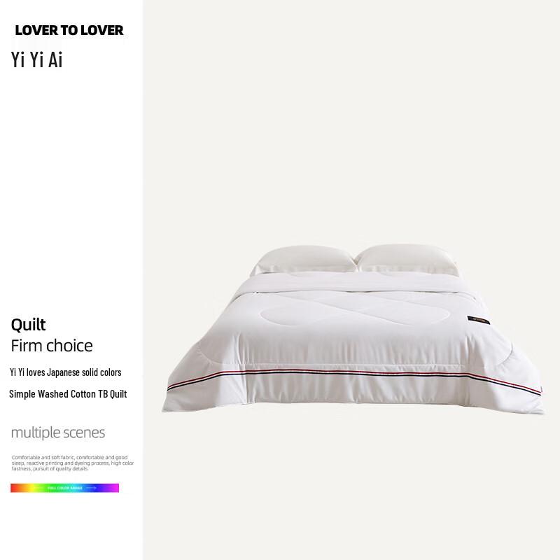 

YIYIAI Z01900003 Japanese Simple Washed Cotton Feel Quilt