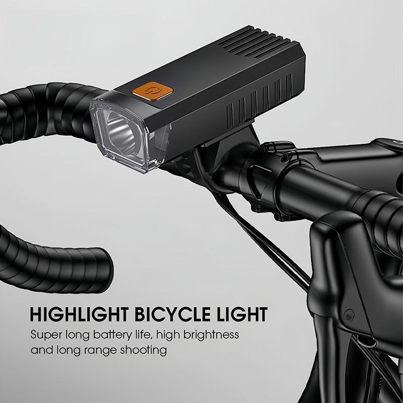 Usb Rechargeable Bike Headlight Cycling Accessories Night Riding Bicycle Light Flashlight For All Cycling Road Mountain Bike