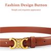 Fashionable Women's Belt, High-quality Gold Buckle, Versatile Temperament, Paired with Daily Jeans, Dresses, Design Sense Belt