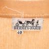 HERMES Long sleeve Silk knit cardigan 40 Orange series Women Used