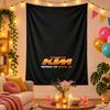 Polyester Wall Tapestry with KTM Racing Design, Decorative Hanging for Bedroom Living Room Dorm