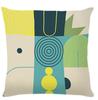 Memphis style geometry Doublesided Printed pillow cover Short plush Suitable living rooms bedrooms sofas throw cushion cover