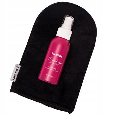 Fake Bake Travel Tan Go Flawless Darker Liquid Self-Tanning Lotion + Glove