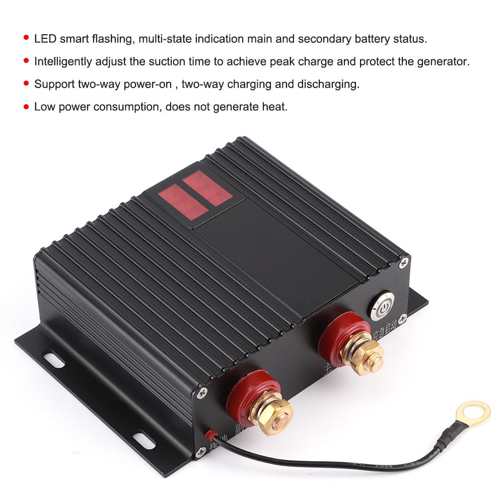 12V-24V 150A Automotive Dual Batteries Isolator Power Battery Protector with LED Indicator for Car R