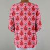 Women's Fashion Long Sleeve Christmas Snowflake Print Top Elegant Casual Top