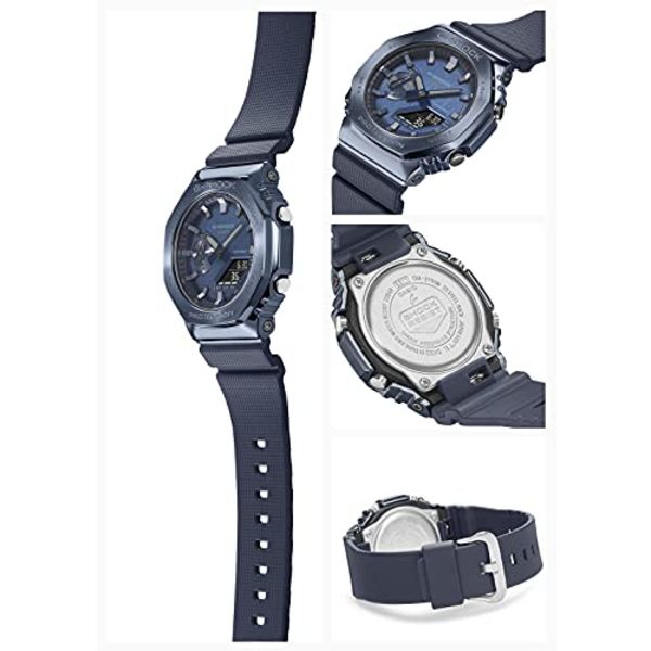 Casio G-SHOCK Quartz GM-2100N-2AJF Men's Watch Metal Covered LED Light Blue NEW