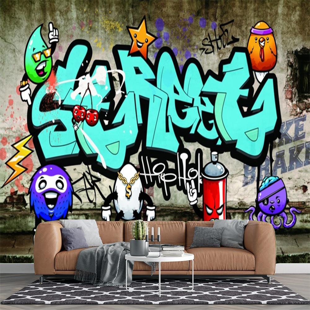 

Graffiti Murals Cartoon Graffiti Wallpapers Living Room Bedroom Murals 200 cm(W) x 140 cm(H)