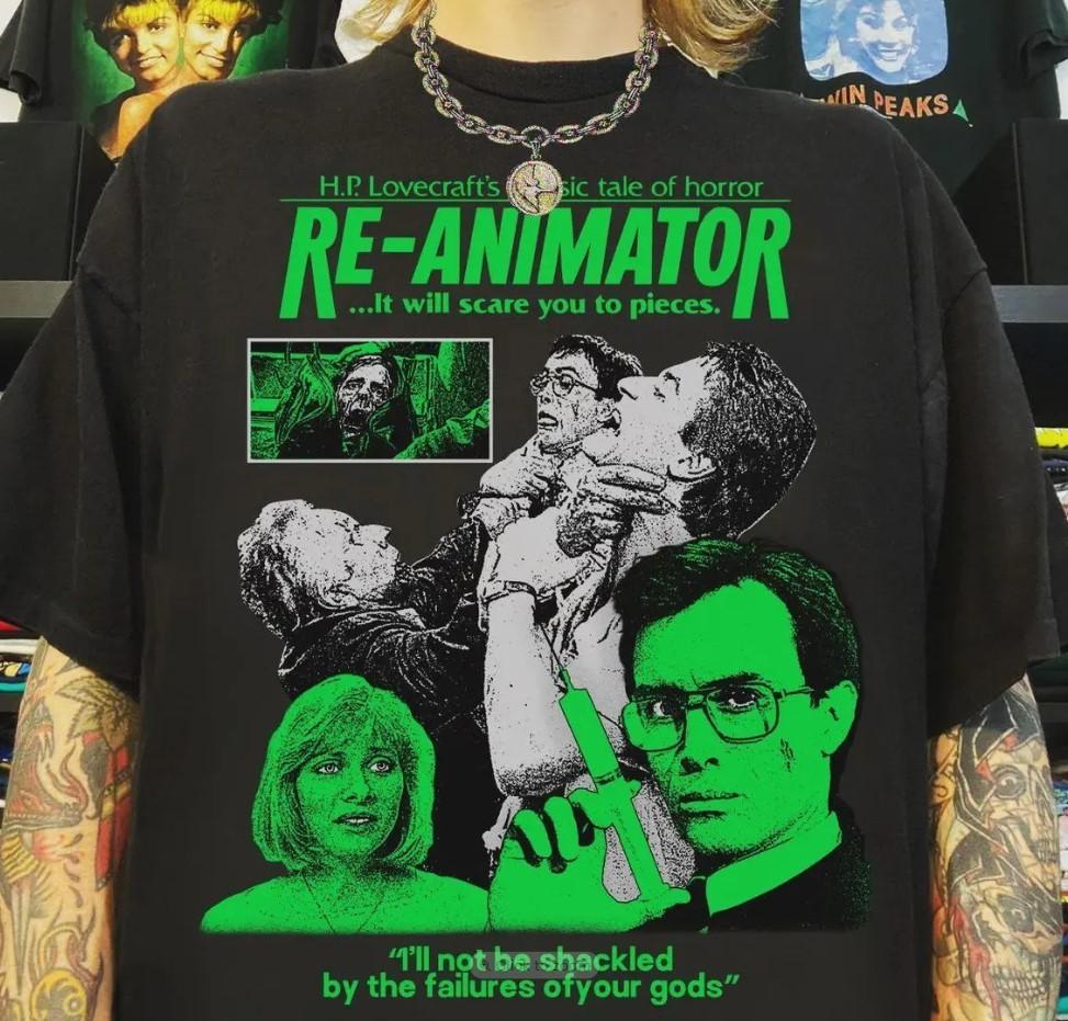 Re-Animator 1985 Shirt 80s Horror ShirtRetro Movie ShirtVintage Movie Shirt L
