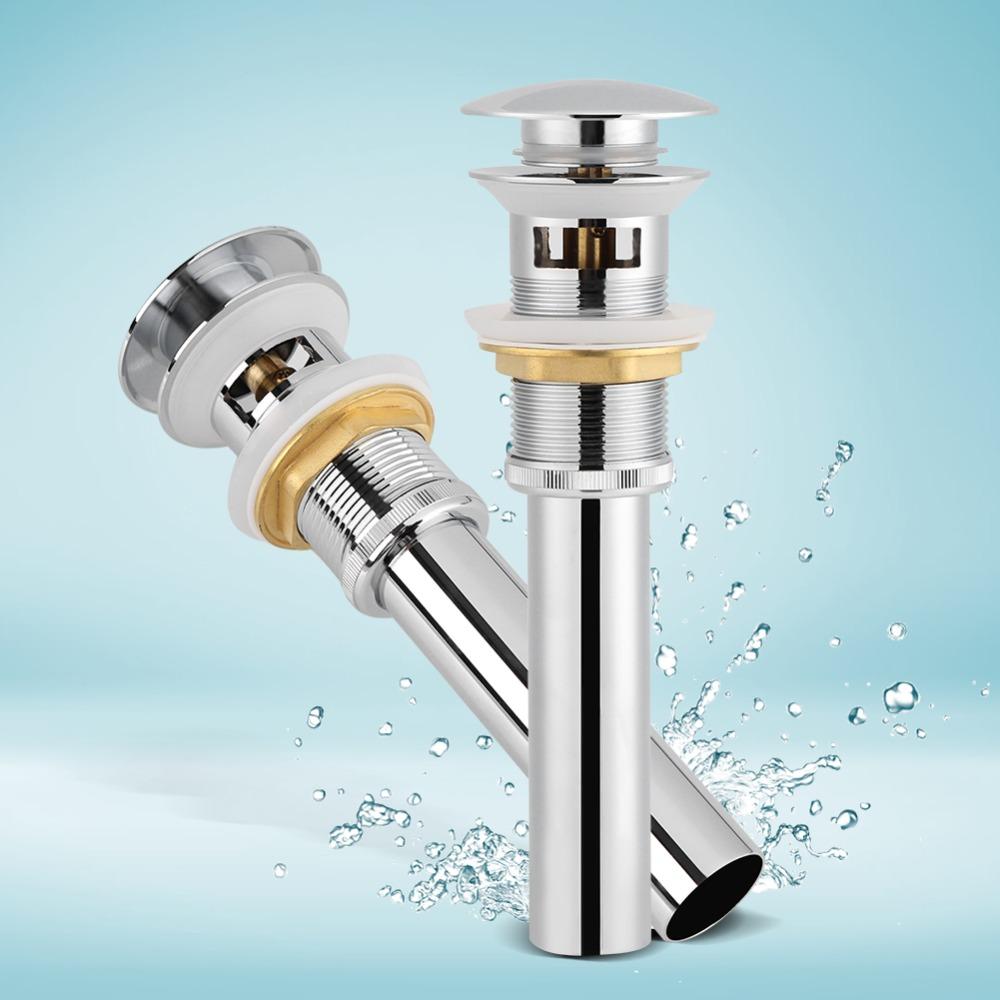 Stainless Steel Sink Drain Chrome Plated Bathroom Accessory Stable Drain Pipe  Bathroom Use