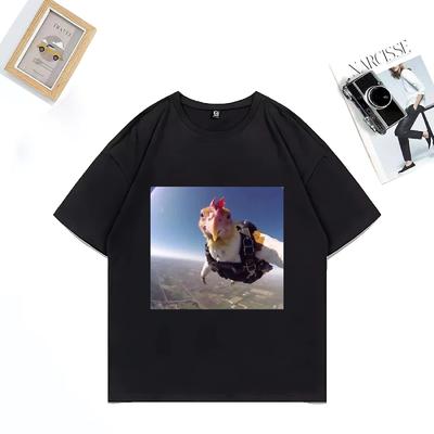 Italienischer Brainrot lustiges T-Shirt Herren Damenbekleidung Sommer Hip Hop Tops kurzärmelig Lässig Streetwear Baumwolle Oversized T-Shirts