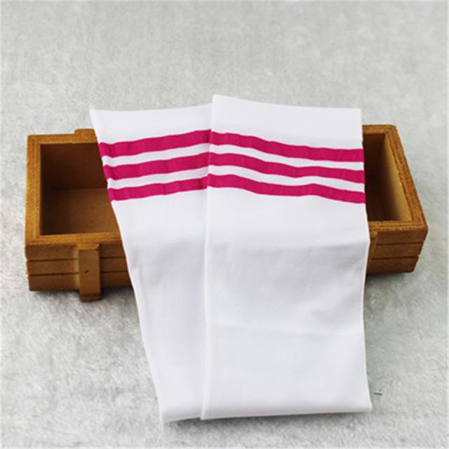 White school girls over the knee high long socks cartoon cat/star/heart/stripe design baby kids child student princess stockings