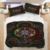 Portuguese Heritage Pride Three-piece set (1 * duvet cover + 2 * pillowcase, without core) Duvet cover and pillowcase Soft and comfortable Bedding set