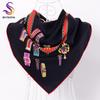 [Bysifa]  Black Twill Silk Scarf Shawl Fashion Elegant High Quality Women Spring Autumn Square Scarves 90*90Cm Bufandas