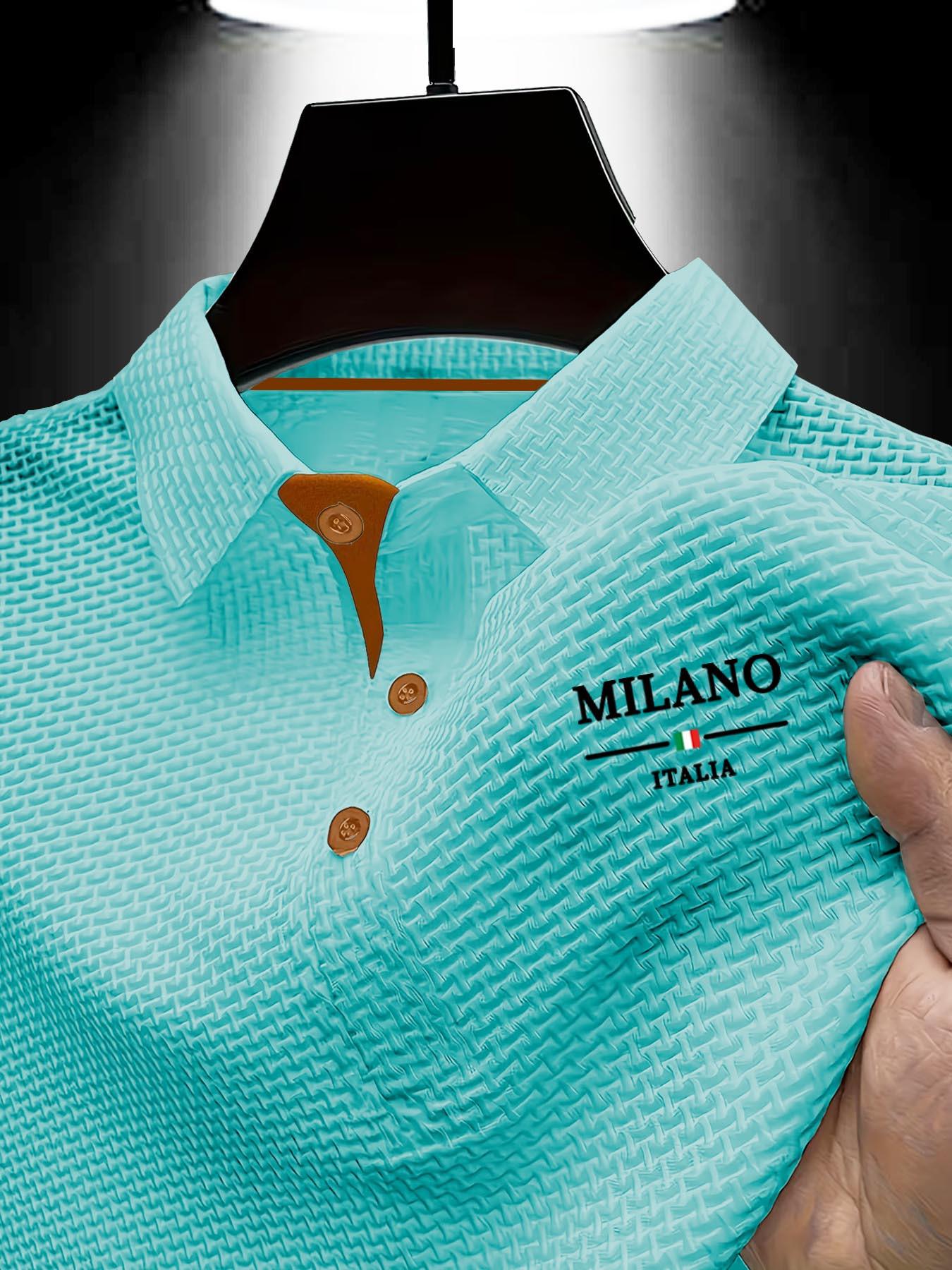 Trends Clothing Heren Business Casual T-shirt met Korte Mouwen, Huidvriendelijk & Comfortabel Poloshirt voor Mannen met een Kraag En Korte Mouwen M blauw