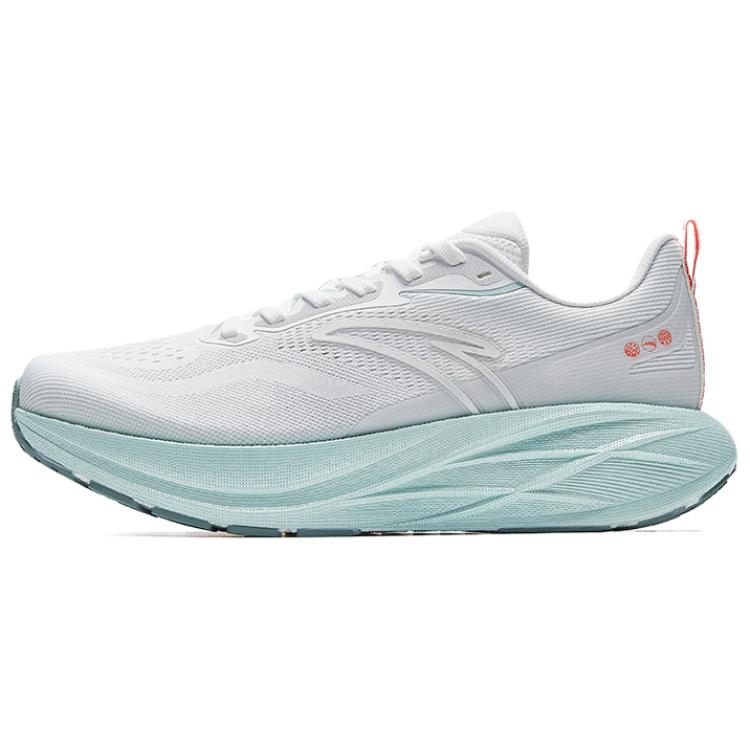 Anta Linglong Versatile Wear Resistant Sweat Wicking Low Top Casual Running Shoes White Green Women s 122525558-1 38