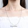 925 Sterling Silver Chopin Necklace Chain for Women & Men - Simple Clavicle Design