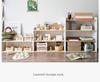 Korean Style Wooden Bookcase & Toy Storage Rack for Children's Room