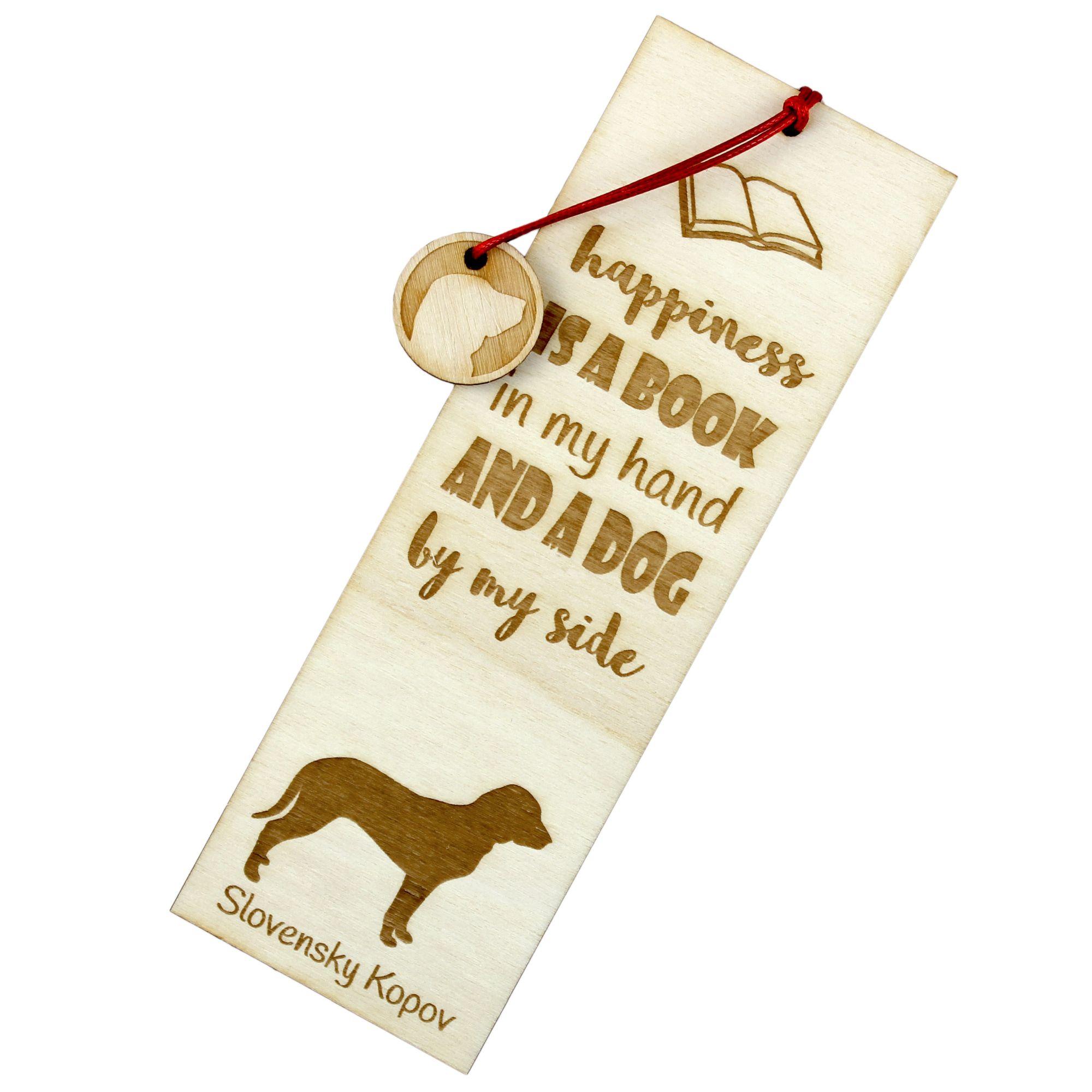 

Slovakian Hound, Slovenský Kopov, Slovak Hound - dog bookmark, personalized bookmark, dog gadget for Art-Dog brand readers