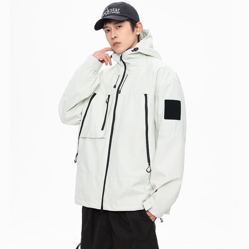 Couple Jackets Men's Functional Wind Tooling Outdoor Waterproof Autumn Clothing Thin Women's Loose Jacket