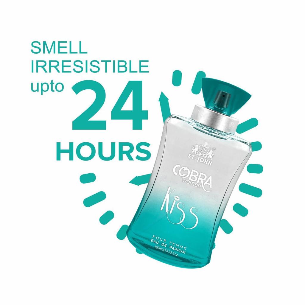 ST.JOHN Perfume For Women, Long Lasting Fragrance, Irresistible Scent, Fresh and Soothing, Eau De Parfum, COBRA Kiss Perfume