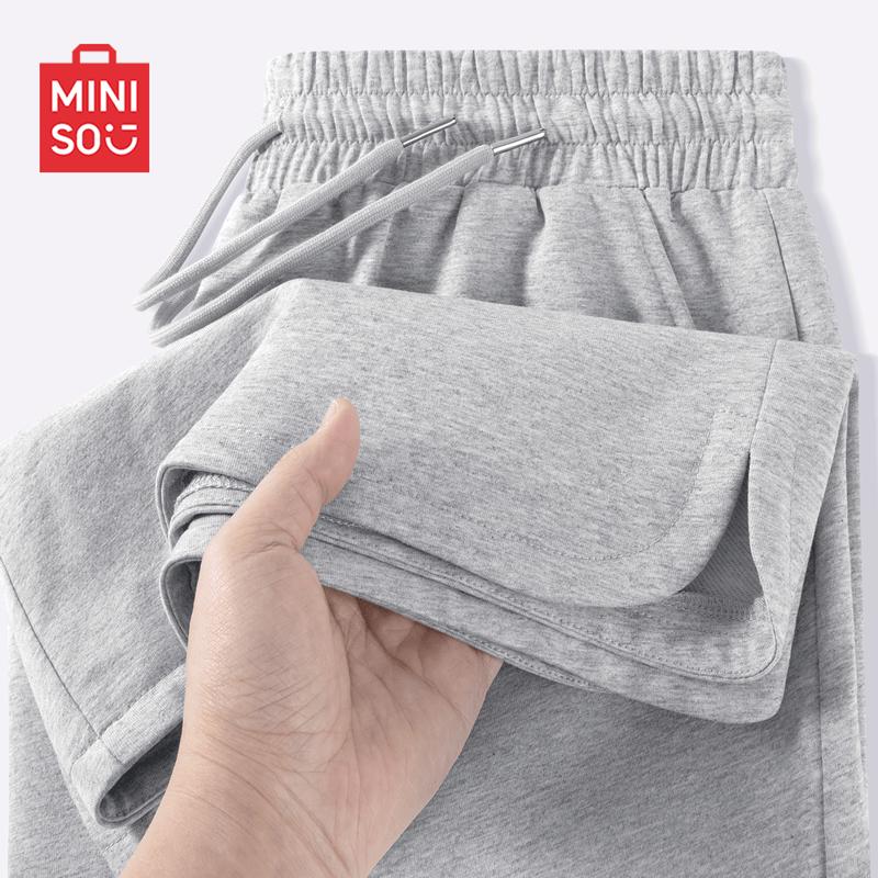 MINISO Pantaloncini Bermuda Estivi Casual in Maglia Pesante da Uomo