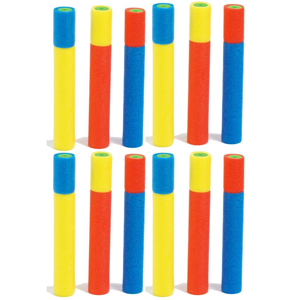 Mini Splash Water Guns, 3 Colors X 4 of Each, Total 12 Guns (Small Capacity, Perfect for Kids' Parties, Fun Events, Birthday Parties, and Events) for