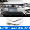 For Volkswagen VW Tiguan 2017 2018  Chrome Front Bumper Grille Racing Grill Molding Trim Sticker Accessories Car Styling