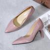 Fashion 2025 NEW 8cm Thin Heels Pumps Women Stiletto-heel Dress Women Shoes Wedding Official Leisure Shoes Plus Big Size 44