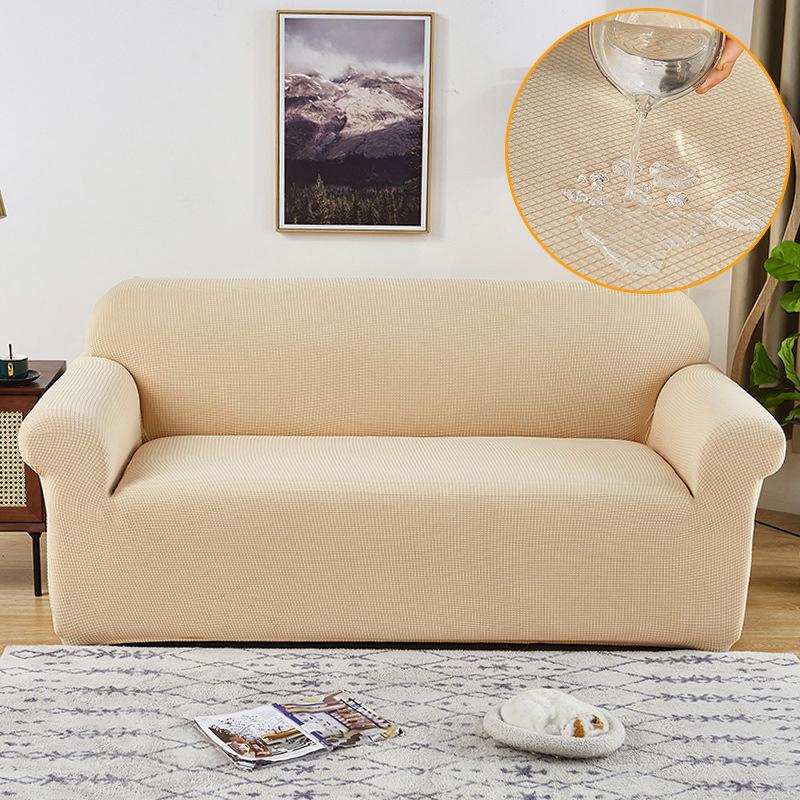 Waterproof Sofa Cover Armchair Slipcover 1/2/3/4 Seater Cover Stretch Plaid Sofa Cover Furniture Protector for Home Living Room