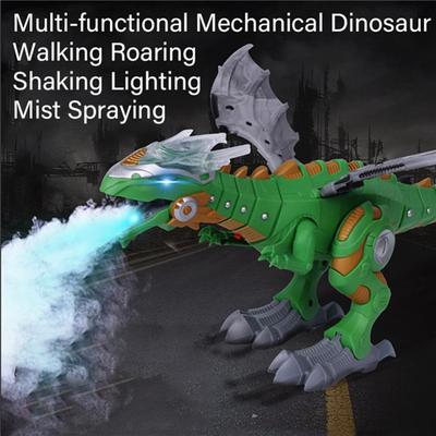 Electric Toy Walking Spray Dinosaur Robot With Light Sound Mechanical Dinosaurs Model Toys Kids Gift