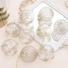 Christmas Balls Shatterproof 9 Pieces Christmas Tree Decorations 3.15in Transparent Painted Globe PET Decorations For Party