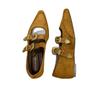 Retro spitz zulaufende Zehenpartie, flacher Ausschnitt, Innenhöhe erhöhend, Dameneinzelschuhe, 2025 neues Design, französischer Spätabend-Wind, Mary Jane Schuhe