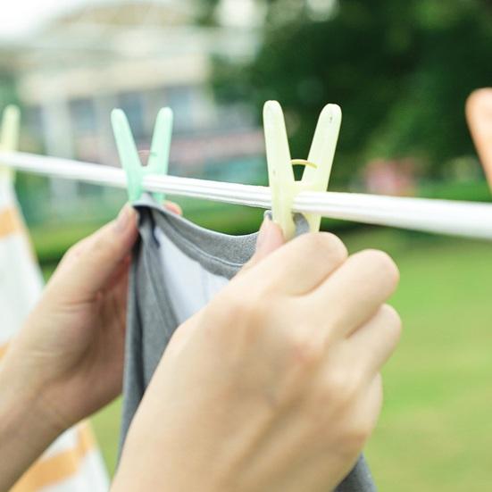 Wäscheleine Seil Starke Tragfähigkeit Klemmschnalle Winddicht Verstellbar Polyester Reise Decke Trocknungsseil Outdoor Zubehör