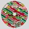 Christmas Tree Skirt Festive Atmosphere Decoration Digital Print Pattern Imitation Linen Fabric Tree Skirt