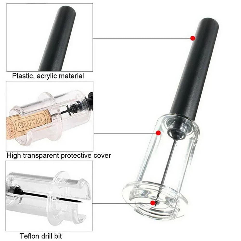 Manual Air Pressure Red Wine Bottle Opener Needle Type Wine Bottle Cork Remover