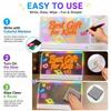 with 12 Color Pen LED Drawing Board DIY Light-Up Message Board Creative Doodle Board  Kids
