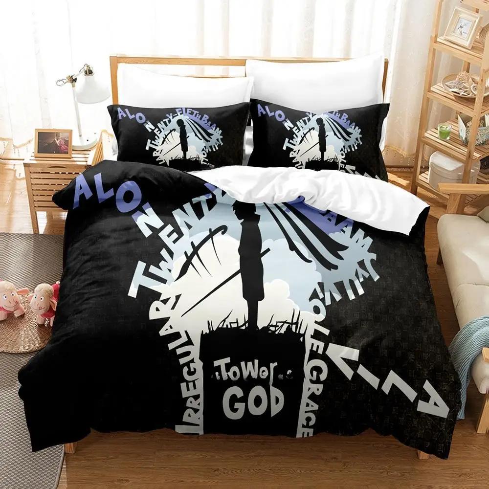 Tower Of God Bedding Set Single Twin Full Queen King Size Bed Set Adult Kid Bedroom Duvetcover Sets 3D Print Anime Bed Sheet Set