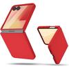 Applicable To The New Samsung ZFlip7Fe Folding Mobile Phone Case Zflip6 Liquid Silicone Protective Case Anti Fall Solid Color Soft