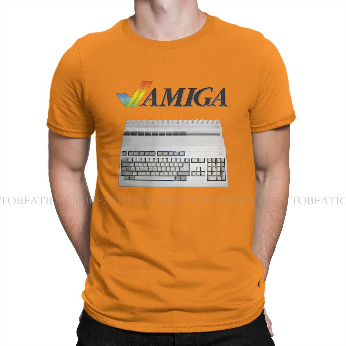 

ZX Commodore Amiga 500 Computer Amiga Tshirt Graphic Men Tops Vintage Goth Summer Streetwear Cotton Harajuku T Shirt 4XL