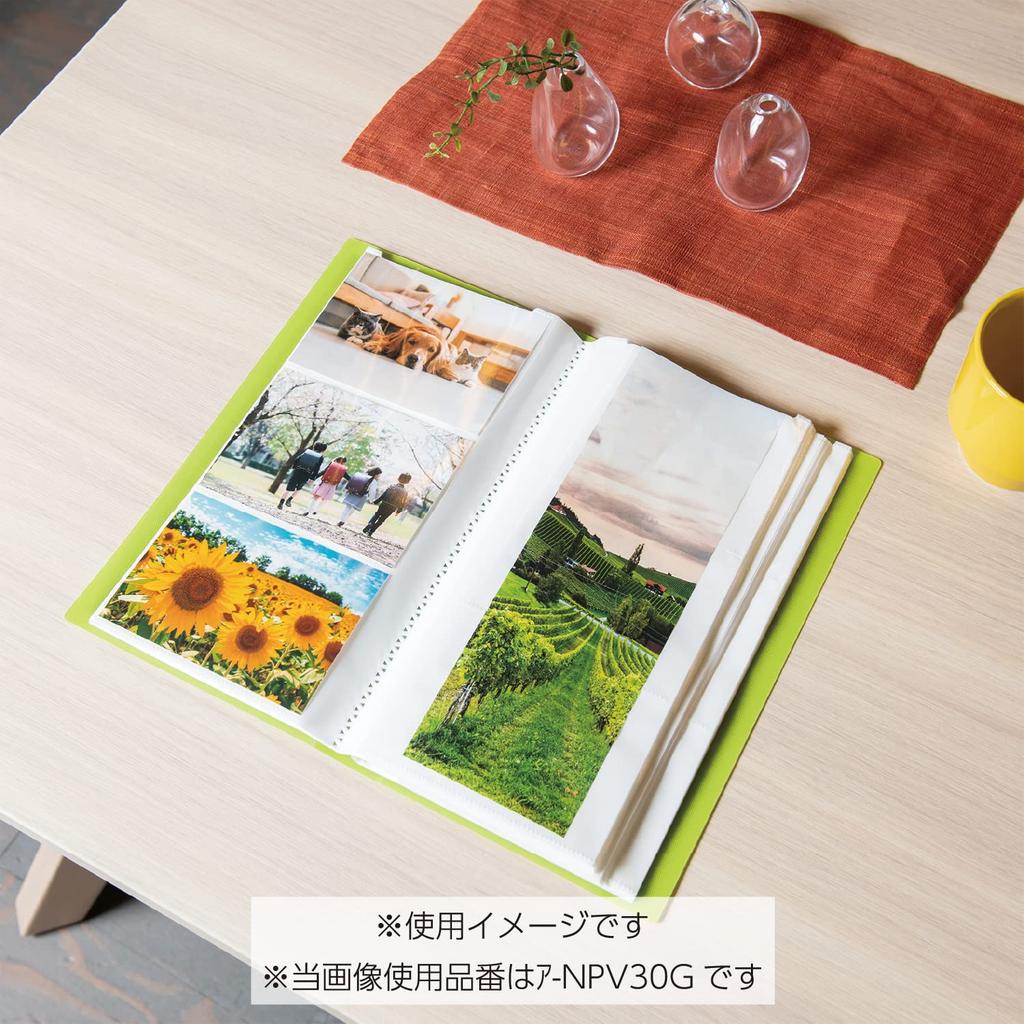 Kokuyo Album Pochette Album Coloree A4 Slim L Size 300 Sheets Orange A-NPV30YR