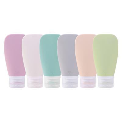 60ml Silicone Travel Bottles Sub-packaging Storage Bottles Leakproof Refillable Bottle for Shampoo Skin Care Products