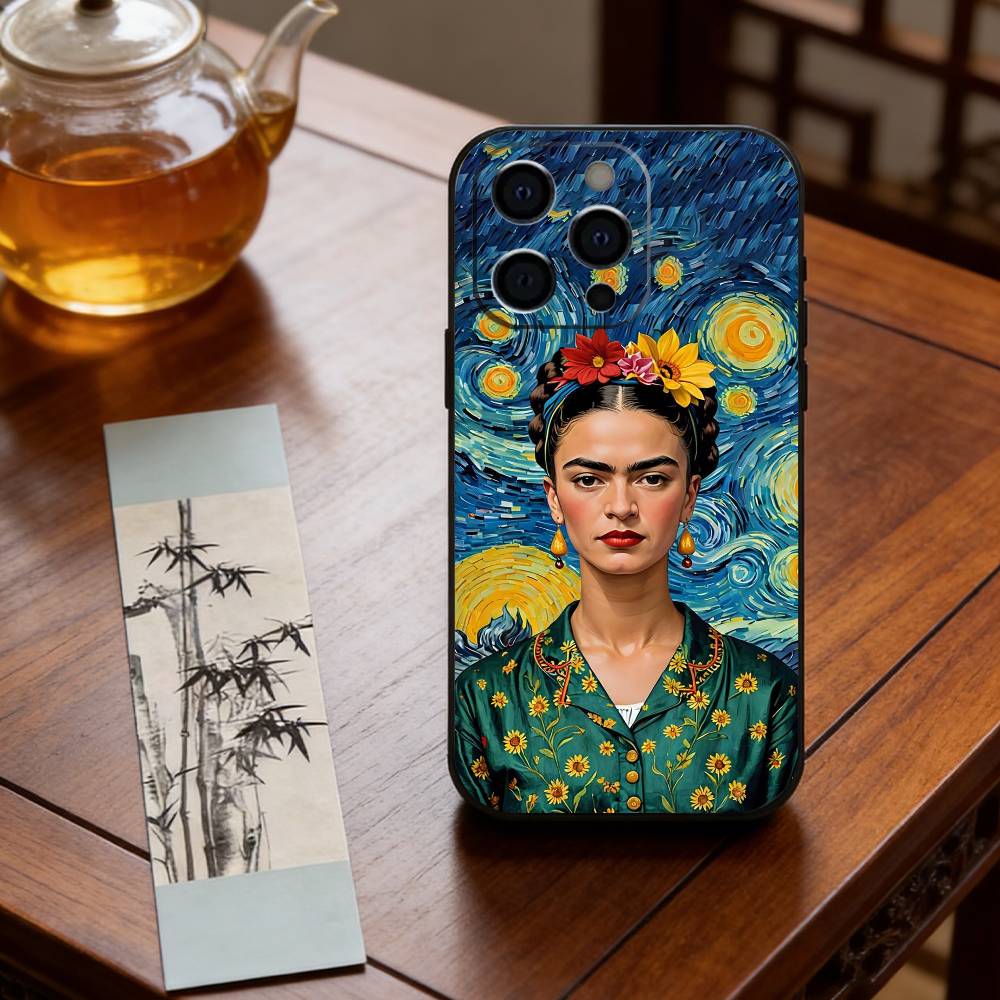 Art of Frida Kahlo Phone Case Silicone Soft For IPhone 17 16 15 14 13 12 11 X XR Plus Pro Max Plus